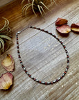 14-Inch Sterling Silver Torpedo & Spiny Oyster Heishi Choker