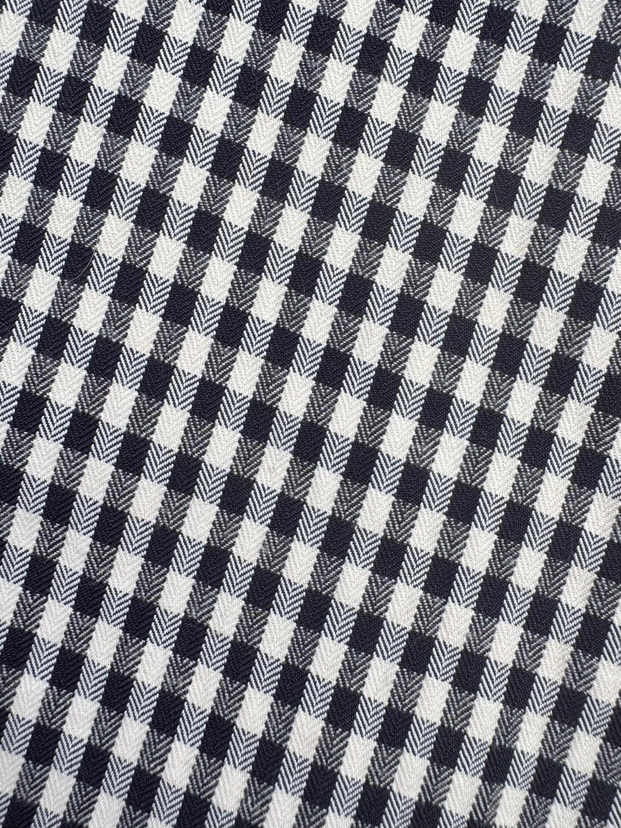 MASON'S DAUGHTER | the Cropped Boyfriend Shirt, Black & Ivory Gingham