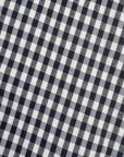 MASON'S DAUGHTER | the Cropped Boyfriend Shirt, Black & Ivory Gingham