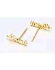 Mama 18k gold earrings