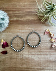 Only Sterling Silver Pearls Hoops