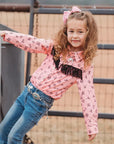 Shea Baby Pink Brand Pearl Snap Shirt