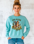 God Bless Cowgirls Crew Sweatshirt by Bourbon Cowgirl