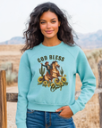 God Bless Cowgirls Crew Sweatshirt by Bourbon Cowgirl