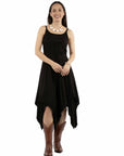 Emb.dress W/handkerchief Bottom - HC1001