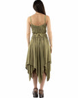 Emb.dress W/handkerchief Bottom - HC1001