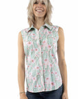 Sleeveless Top Cactus Print - HC1004