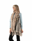 Faux Fur Trim S/l Asymmetric Cardiga - HC1016