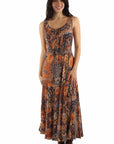 Rayon Paisley & Floral Slvls Dress - HC1044