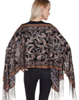 Paisley Burnout Scarf/blouse - HC219