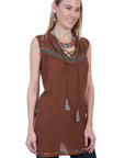 S/l Tie Front Tunic - HC299