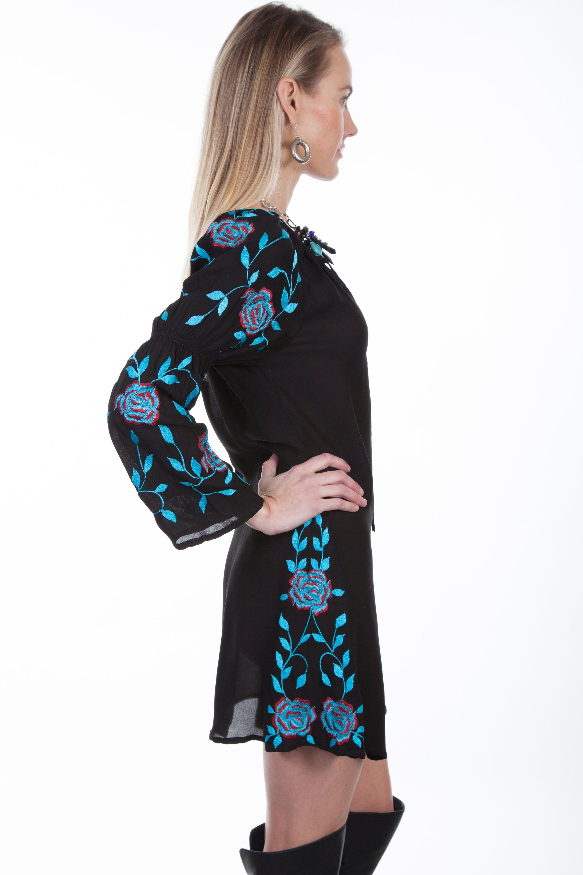 L/s Embroidered Dress - HC300