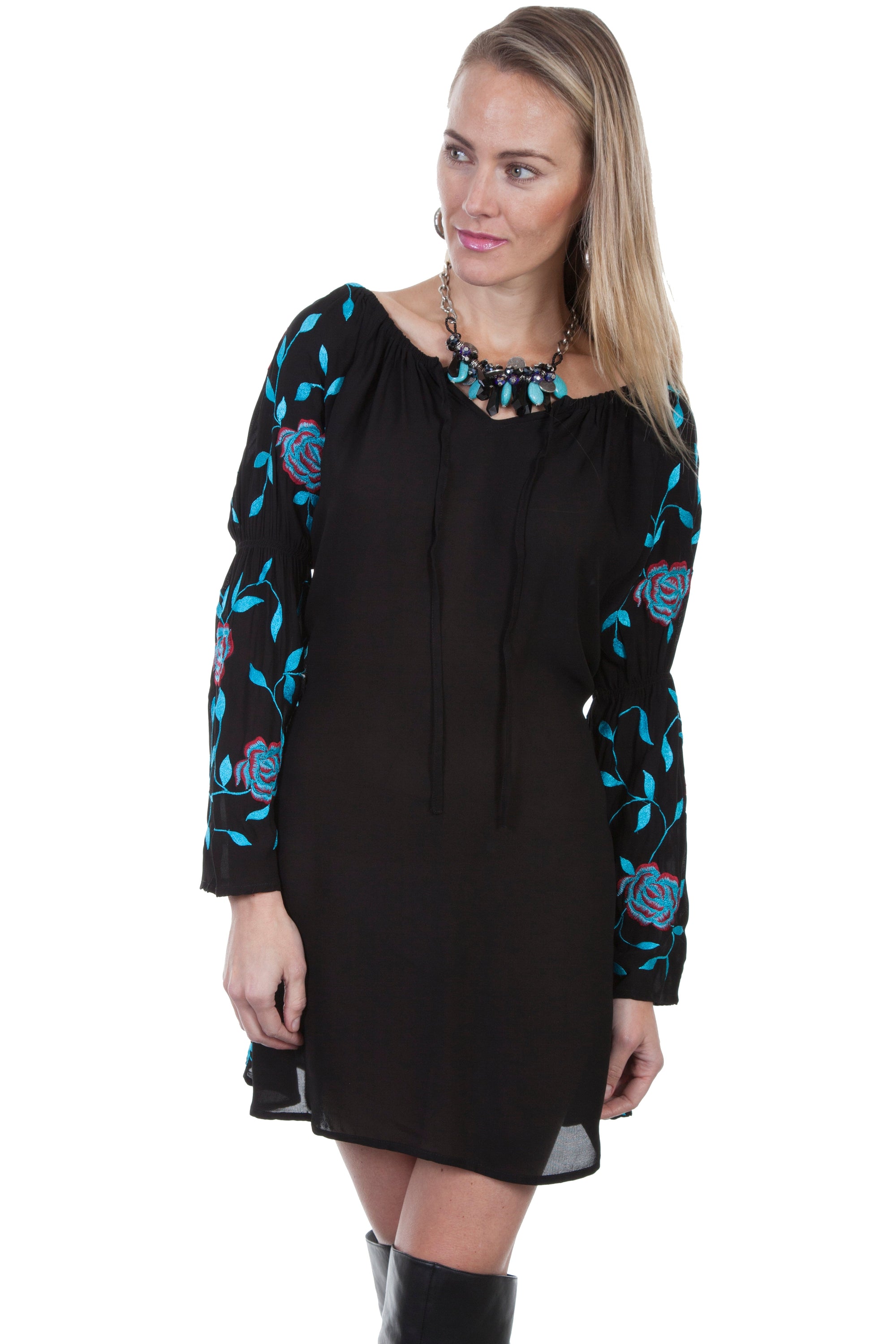 L/s Embroidered Dress - HC300
