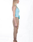 Chiffon Panel/lace Bottom Pants - HC316