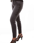 Tonal Embroidered Jeans - HC340
