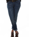 Tonal Embroidered Jeans - HC340