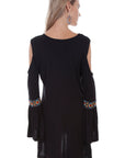 Cold Shoulder W/aztec Emb. - HC382