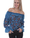 Peasant Blouse W/embroidery - HC422