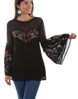 Swiss Dot Tunic W/bell Sleeves - HC497