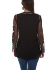 Mesh Emb. Tunic W/tank - HC499