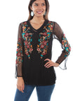Mesh Emb. Tunic W/tank - HC499