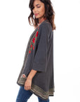 Hi/lo Emb. Kimono - HC529