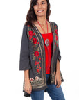 Hi/lo Emb. Kimono - HC529