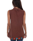 V-neck Tank W/beads - HC532