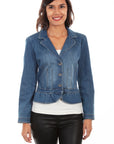 Peplum Denim Jacket - HC546