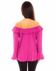 Ruffle Off/on Shoulder Blouse - HC579