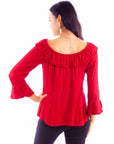 Ruffle Off/on Shoulder Blouse - HC579