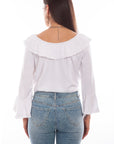 Ruffle Off/on Shoulder Blouse - HC579