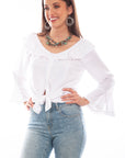 Ruffle Off/on Shoulder Blouse - HC579
