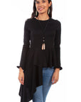 Top W/asymetrical Peplum - HC623
