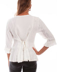 Rayon 3/4 Sleeve Blouse - HC67