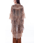 Printed Lace Cardigan W/crochet Trim - HC754