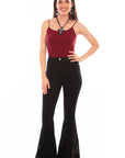 Bandana Print Bell Bottom Pants - HC782