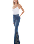 Bandana Print Bell Bottom Pants - HC782