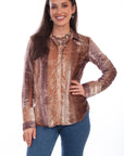 Velvet Button Down Frech Cuffs Blous - HC798
