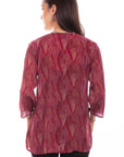 V-neck Pull Over Blouse - HC802