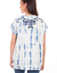 Emb. Birds & Bleach Treatment Blouse - HC820
