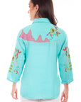 Double Gauze Emb. Blouse - HC823