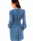 Peplum Style Dress W/lace Up - HC852
