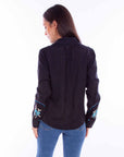 Flral Emb. Top With Smile Pocket Emb - HC870