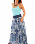 Wrap Skirt W/denim Waist Band Tie - HC872