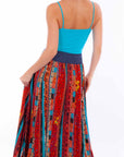 Wrap Skirt W/denim Waist Band Tie - HC874