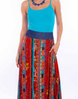 Wrap Skirt W/denim Waist Band Tie - HC874