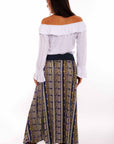Wrap Skirt W/denim Waist Band Tie - HC875