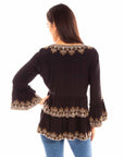 Pullover Emb. Ruffle Blouse - HC882