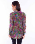 Colorful Button Up Blouse - HC885